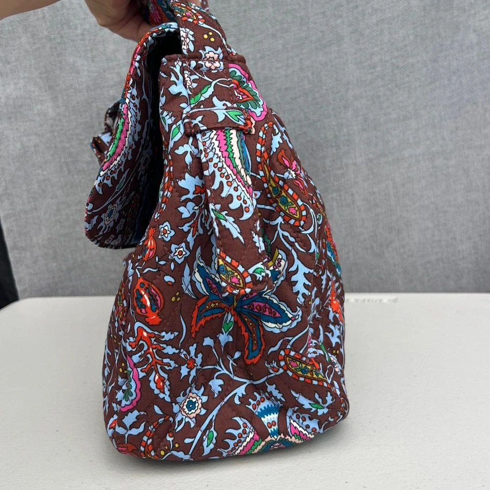 VERA BRADLEY Rothvale Shoulder bag Marrakesh Cinnamon textile floral brown